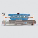 Мин.дължина:  53 см Макс.дължина: 75 см